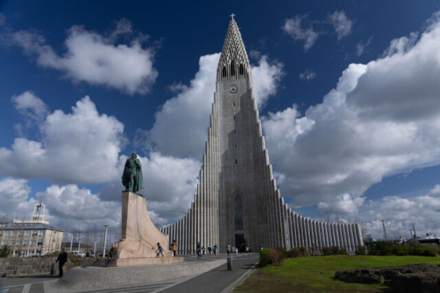 Reykjavik Cityscape with Hallgrímskirkja Church