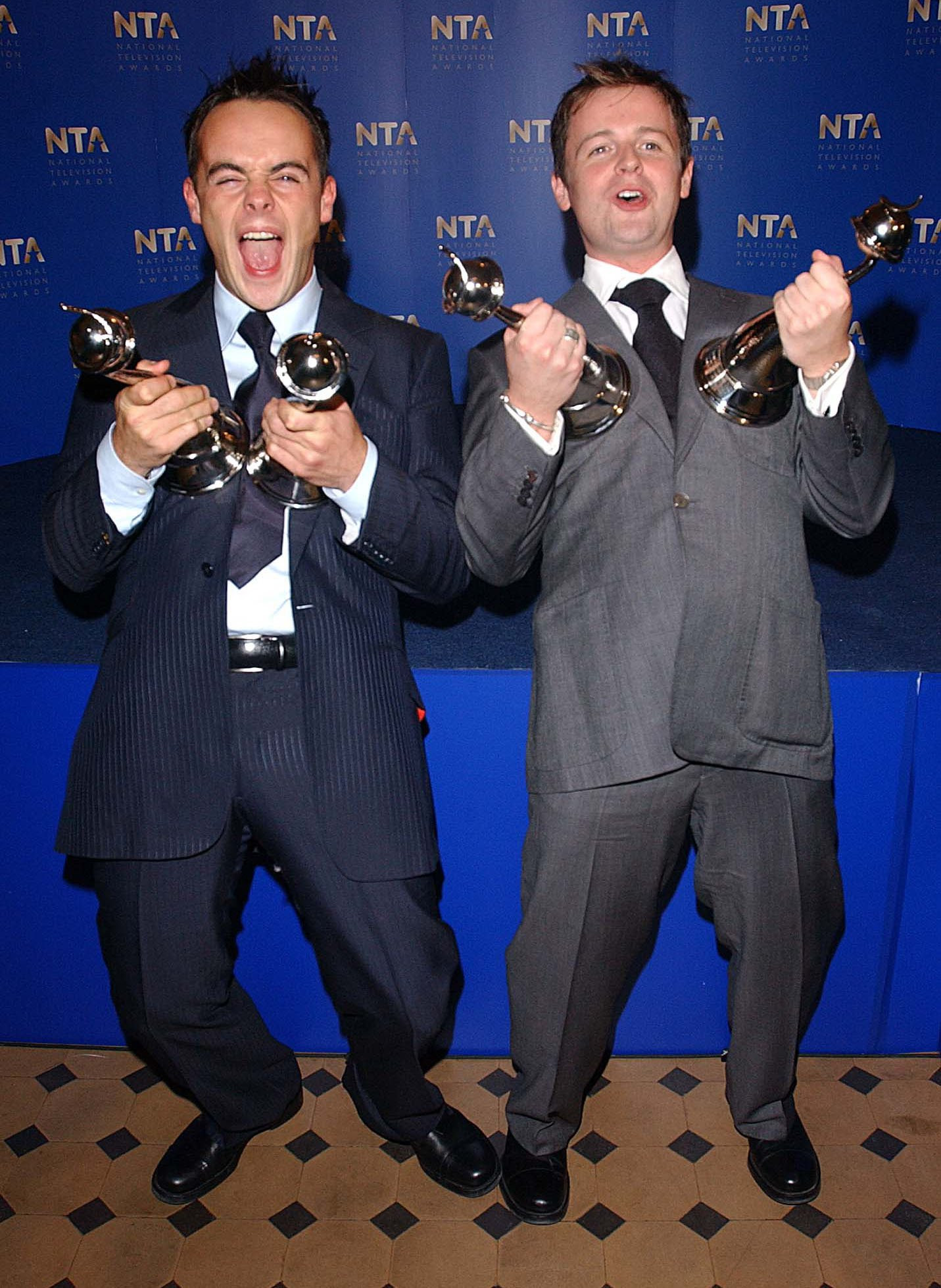 Ant and Dec seen here after winning an NTA in 2002