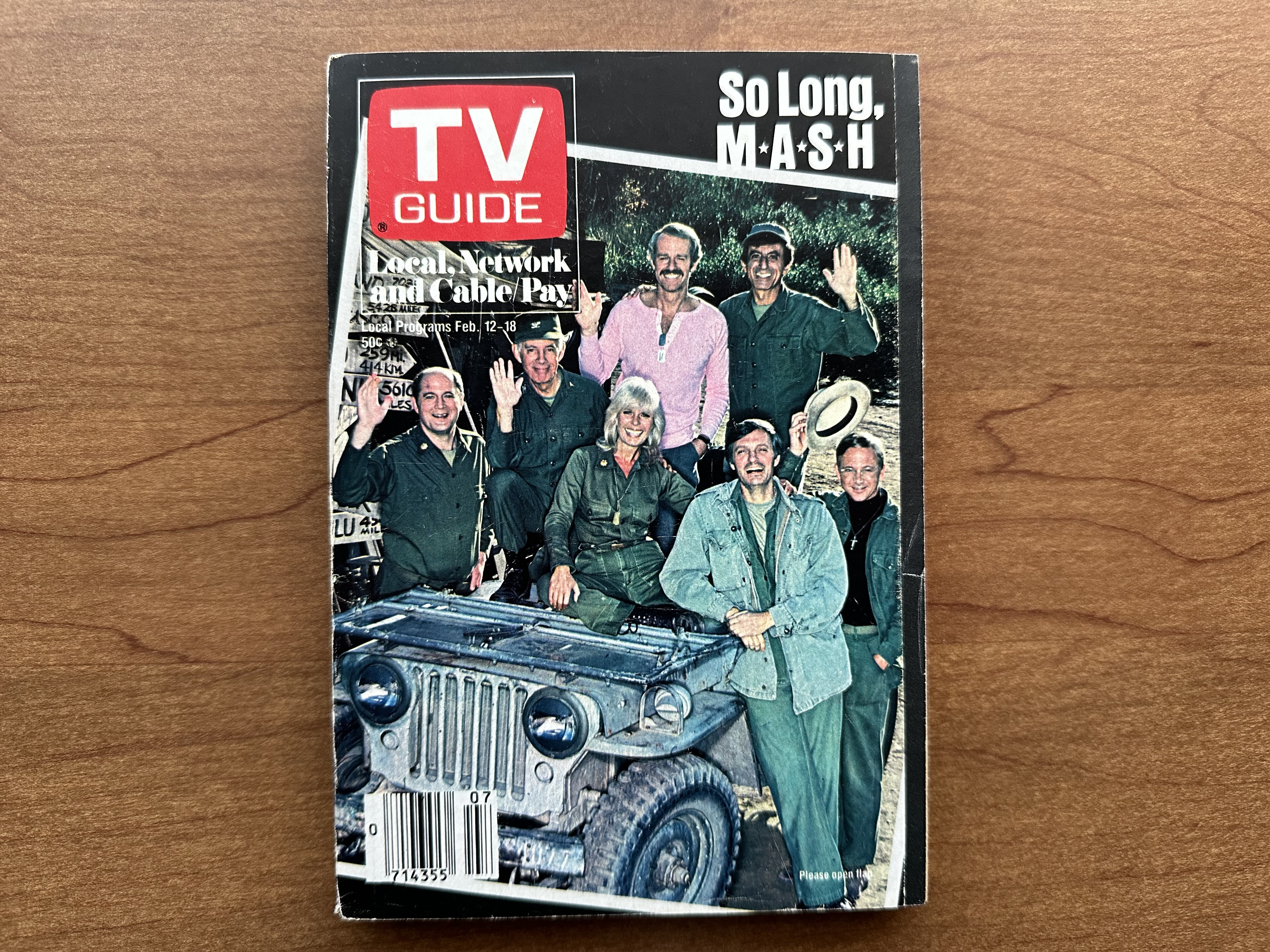 TV Guide featuring the M*A*S*H cast