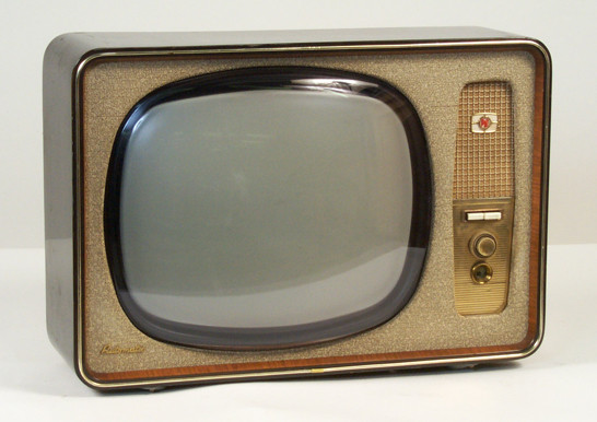 Vintage Pye V210A Monochrome Television Receiver