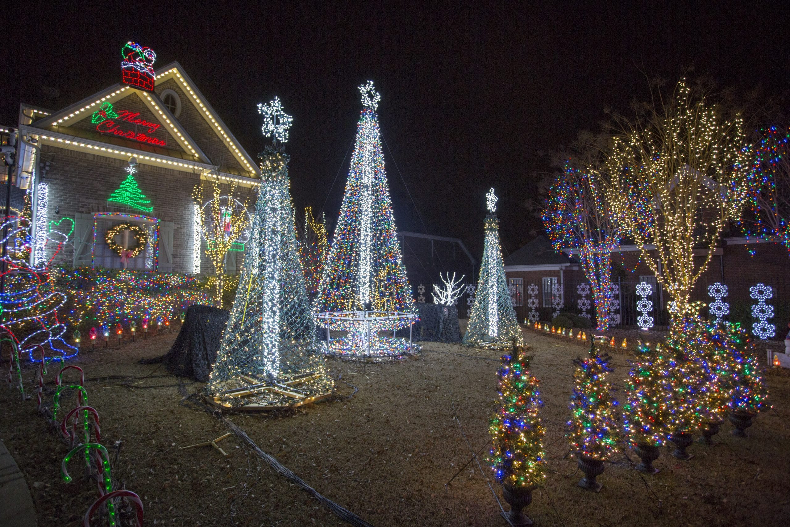 The Paradowski Family Working on their Display