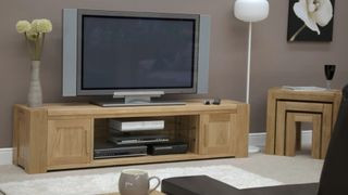 Plasma TV on unit