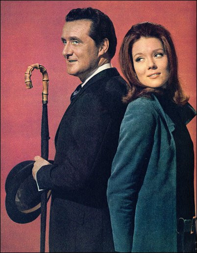 alt text: Black and white photo of Honor Blackman as Cathy Gale in The Avengers.