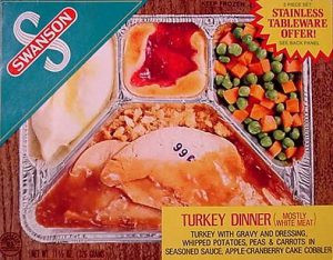 A classic turkey TV dinner.