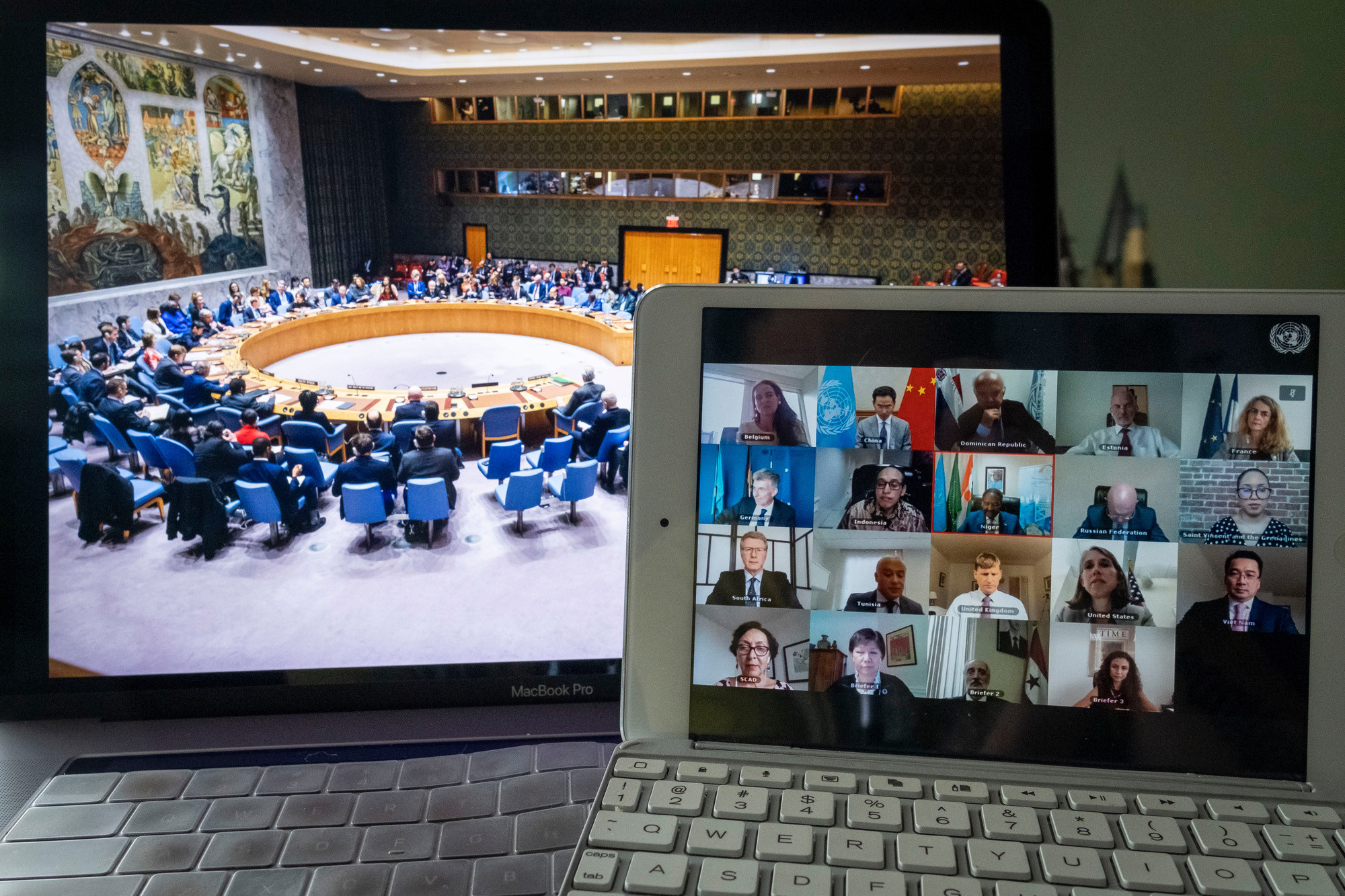 View of the Security Council from an interpreter