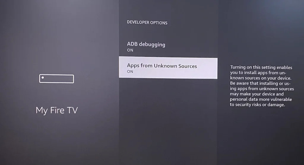 Enable Install Unknown Apps on Firestick