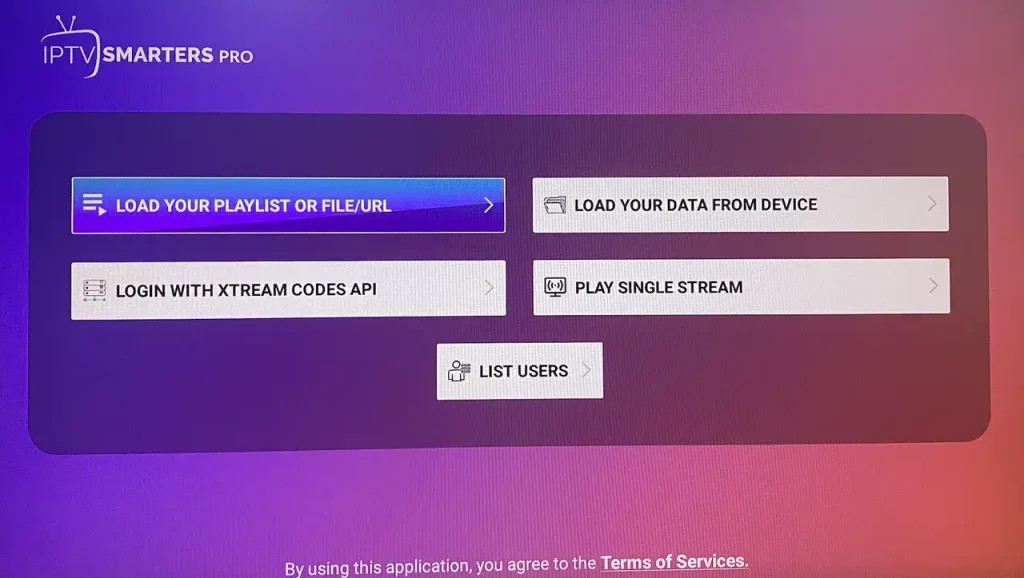Different options for adding IPTV subscription