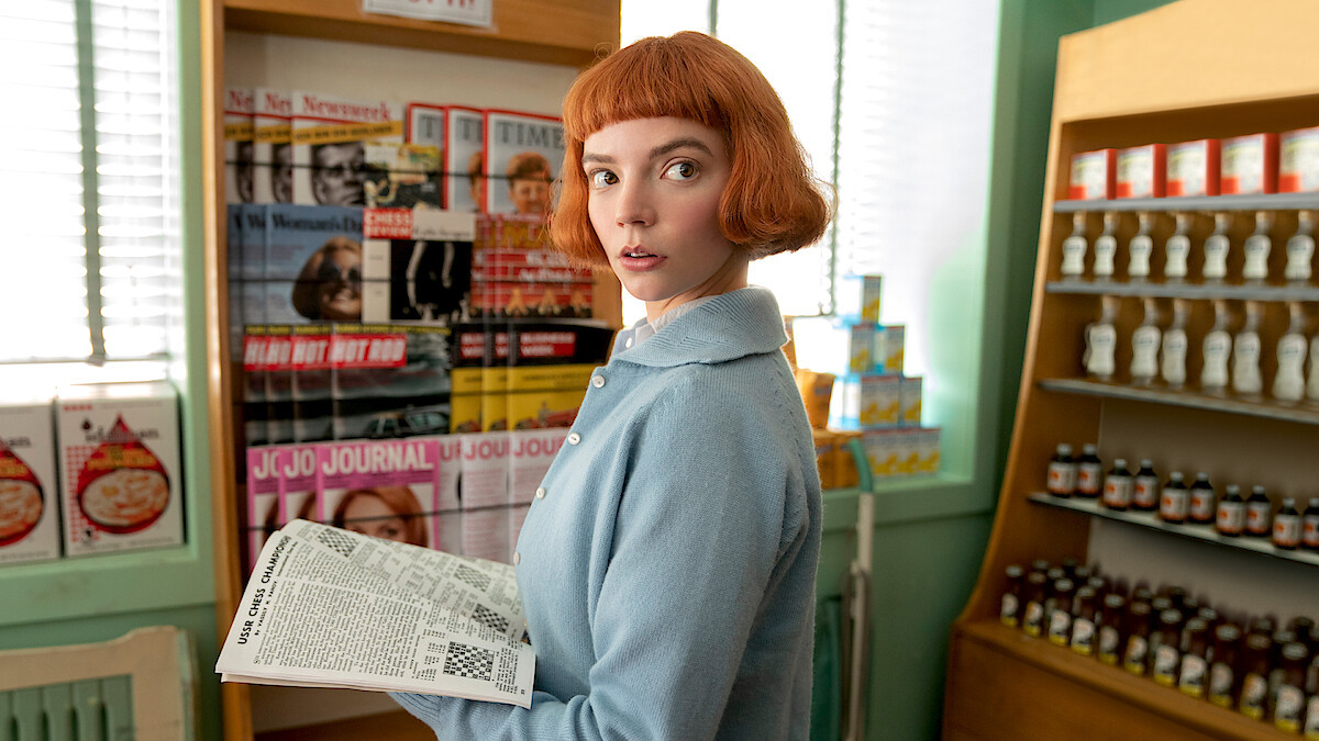 Anya Taylor-Joy as Beth Harmon in The Queen's Gambit