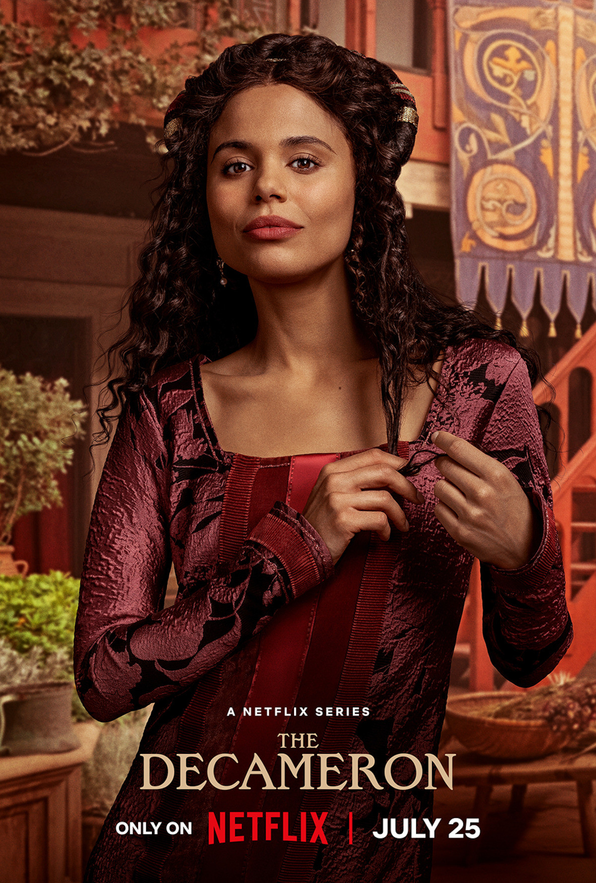 Jessica Plummer as Filomena in ‘The Decameron’ in Season 1.