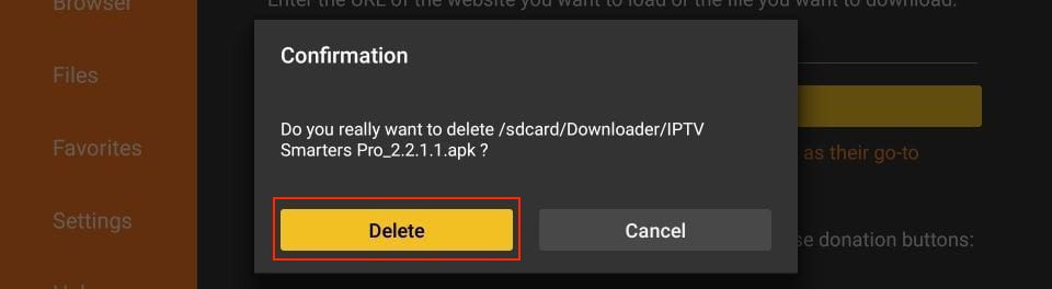 Deleting the APK file after installation