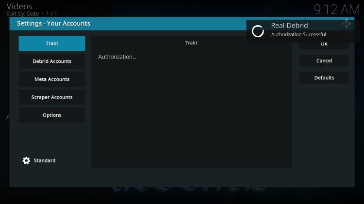 real debrid integrated message