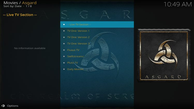 Asgard Live TV