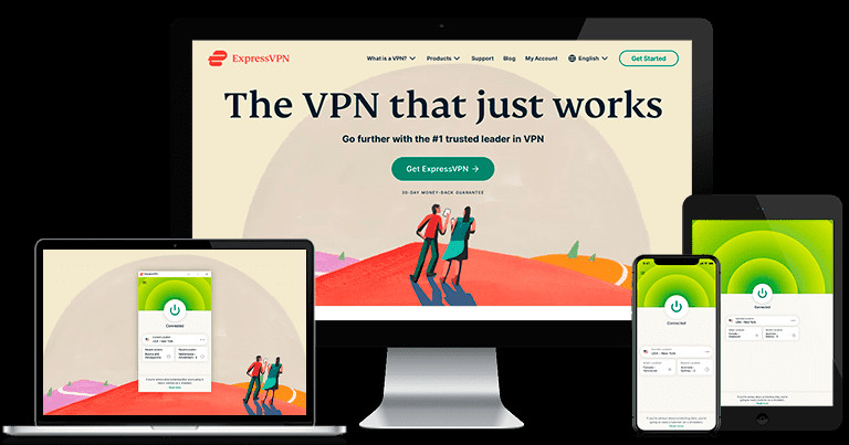 ExpressVPN interface on a computer