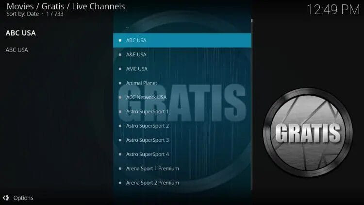 Gratis Kodi Live TV
