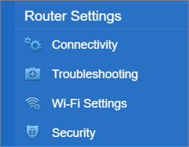 Close up of a wifi router with ethernet cables plugged into the back