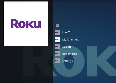 Roku Kodi Addon Main Menu