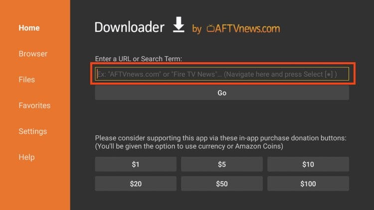 click select to type
