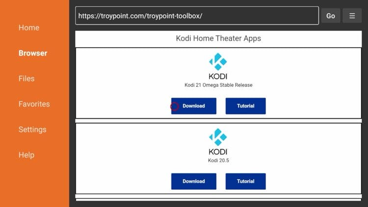 Now scroll down and install any application you prefer.