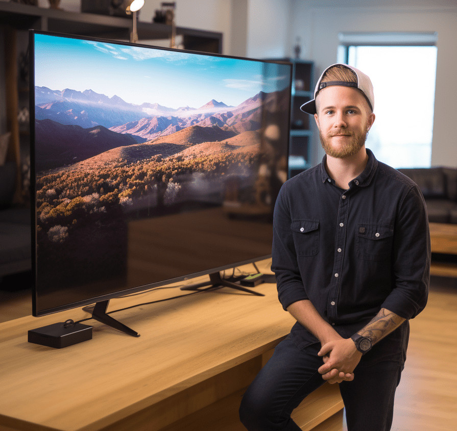 Pixel density comparison between a monitor and a TV