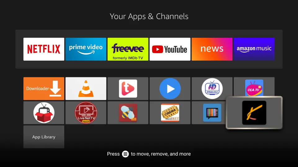 Kshaw IPTV on FireStick - Settings