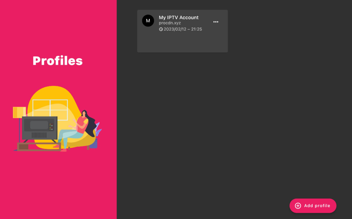 TvMate IPTV Player on Xbox
