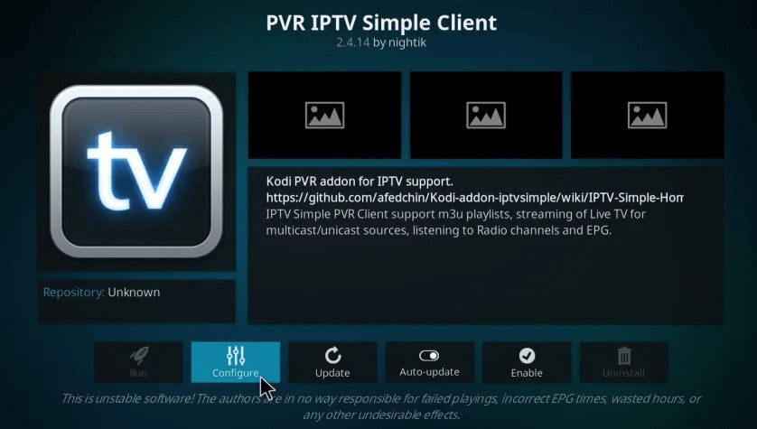 M3U Playlist URL for Kodi on Xbox