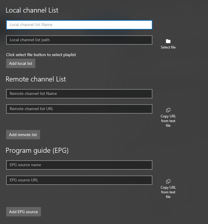 MyIPTV Player on Xbox