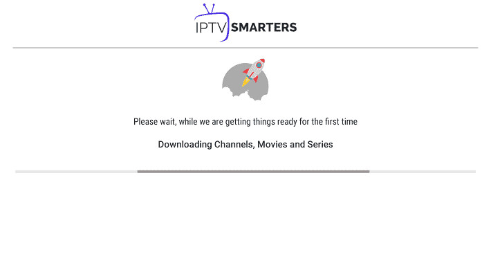 IPTV Smarters Pro Loading Screen