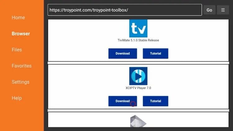 Installing XCIPTV from TROYPOINT Toolbox