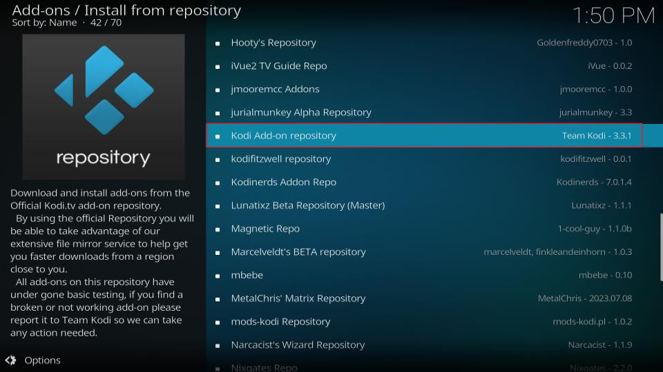 PVR IPTV Simple Client Settings