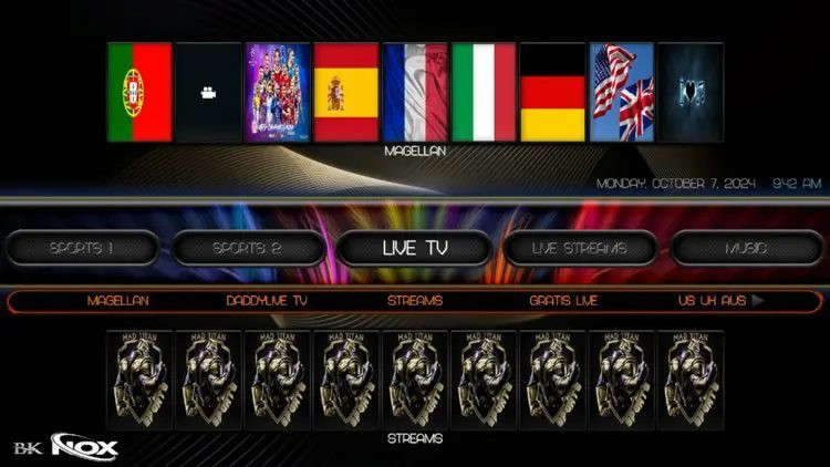 BK Nox Build for Live TV on Kodi