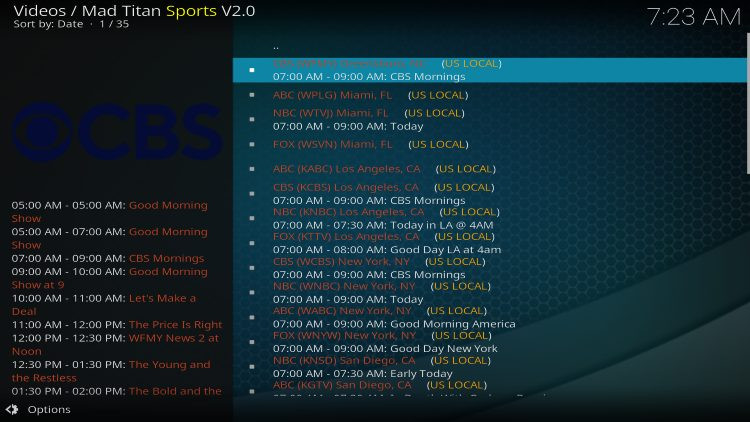 Mad Titan for Live TV on Kodi
