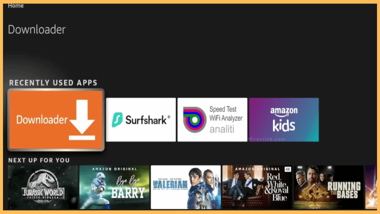 Amazon Firestick plugged into a TV