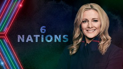 Gabby Logan presenting Wales v Scotland