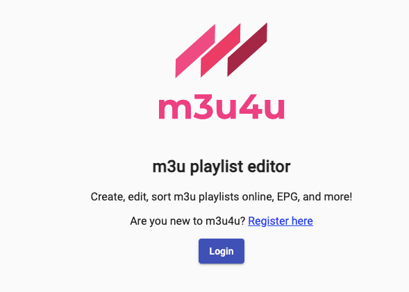 m3u4u Playlist Editor