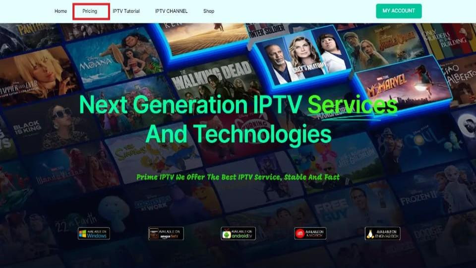 Prime IPTV Pricing Option