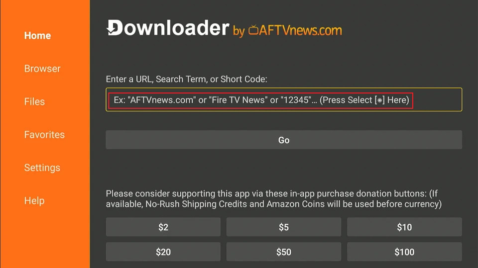 select url tab