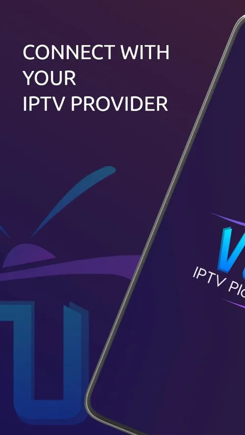 VU IPTV Player user interface displaying streaming content