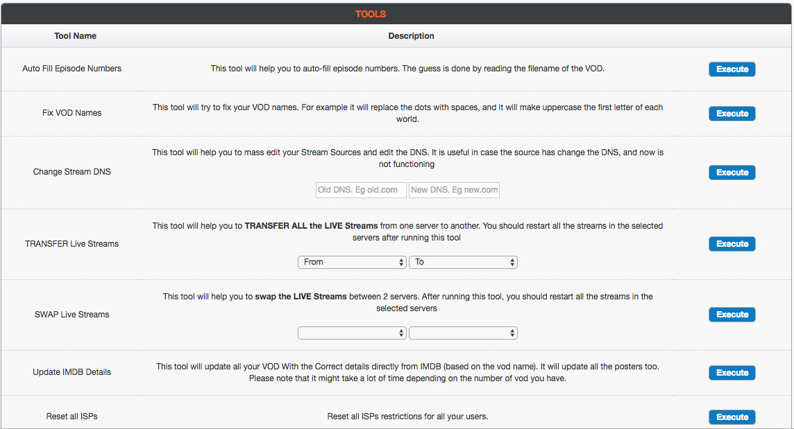 Xtream Codes IPTV Panel Tools