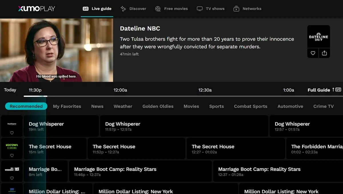 xumo tv