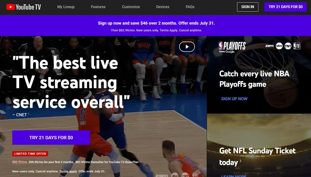 YouTube TV